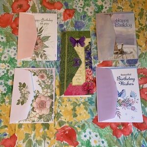 LAST CHANCE ✨ Birthday Card Bundle w/ Matching Envelopes (5 Cards)